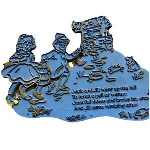 Nursery Rhyme Self Adhesive Plaques - Invicta Plastics 1969, England